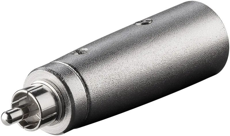 XLR-Adapter, Cinch-Stecker zu XLR-Stecker