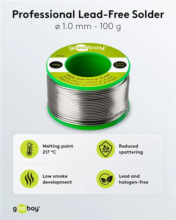 Profi-Lötzinn bleifrei, ø 1,0 mm, 100 g