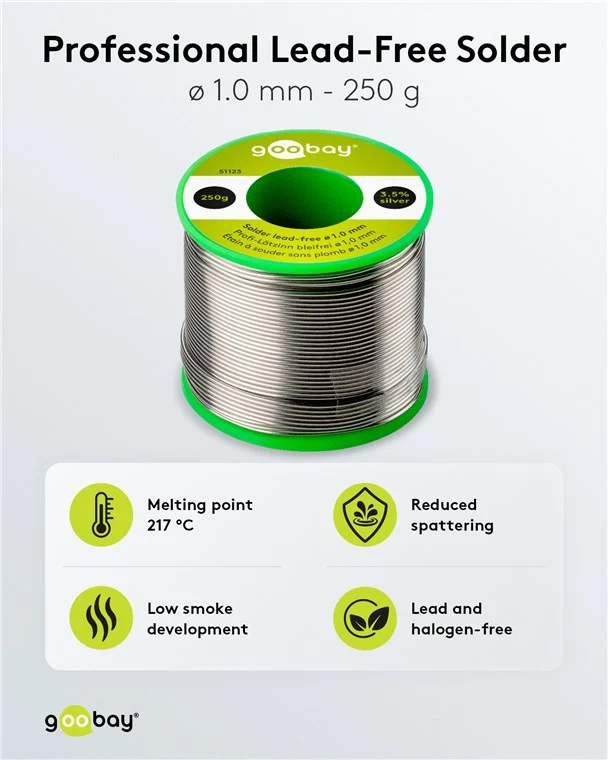 Profi-Lötzinn bleifrei, ø 1,0 mm, 250 g
