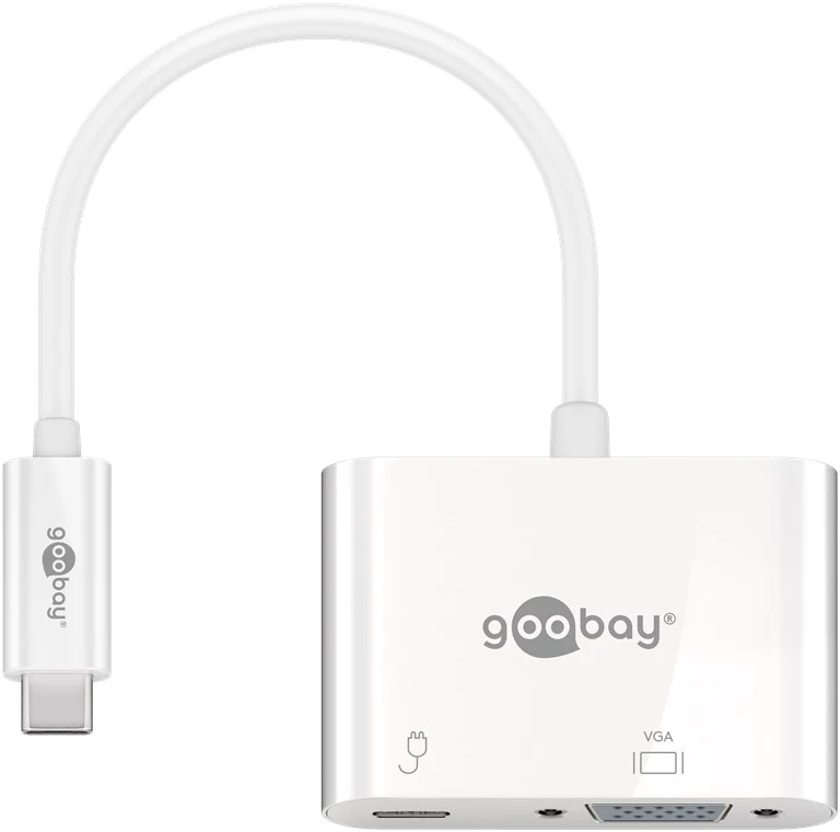 USB-C™-Adapter VGA, PD, weiß