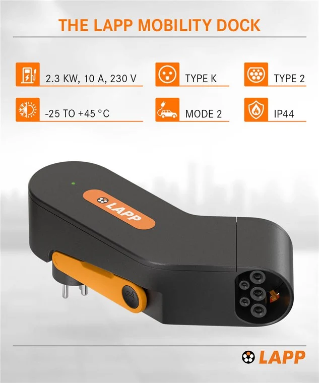 Mobility Dock Dänemark, Ladegerät für Elektrofahrzeug