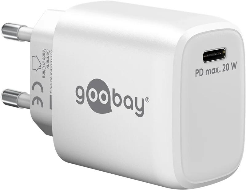 USB-C™ PD GaN Schnellladegerät (20 W) weiß