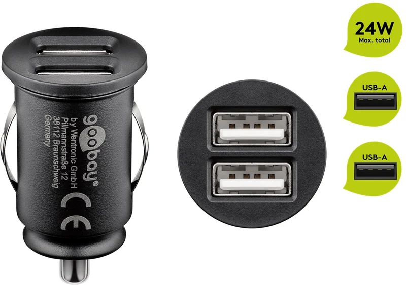 Dual-USB Auto-Ladegerät (24 W)