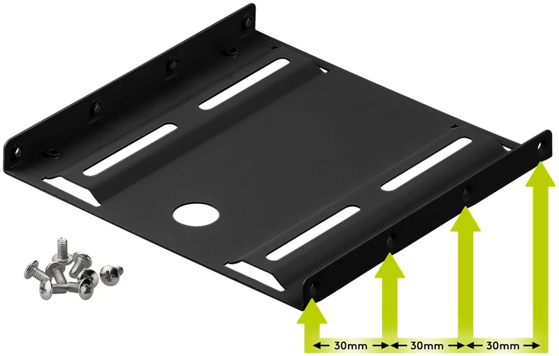 2,5 Zoll-Festplatten-Einbaurahmen auf 3,5 Zoll - 1-fach