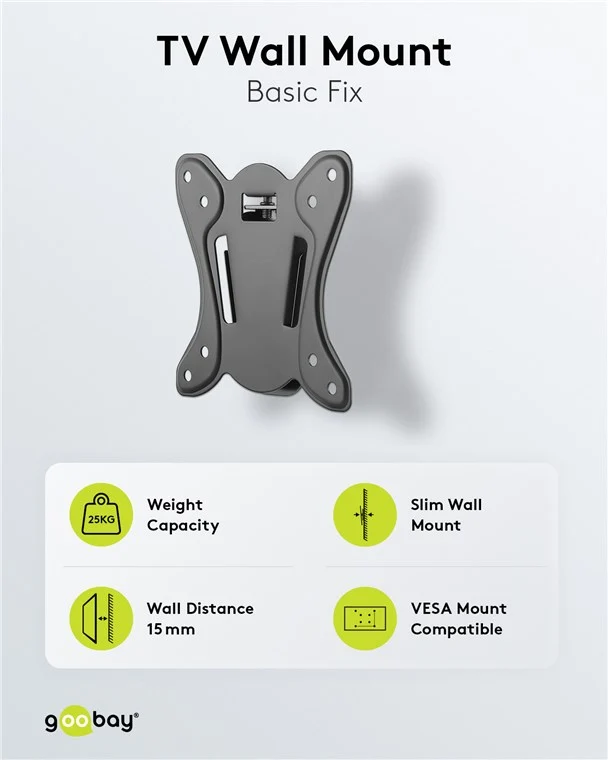 TV-Wandhalterung Basic FIXED (Größe S)