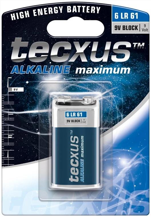6LR61/6LP3146/9 V Block Batterie, 1 Stk. Blister