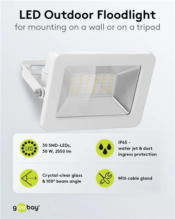 LED-Außenstrahler, 30 W
