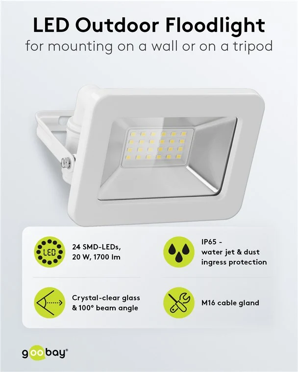 LED-Außenstrahler, 20 W