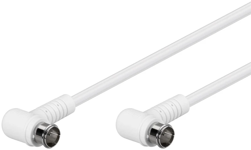 Gewinkeltes SAT-Antennenkabel (80 dB), doppelt geschirmt