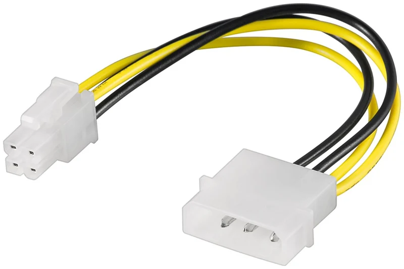 PC-Stromkabel/Stromadapter, 5.25-Stecker zu ATX12 P4, 4-Pin