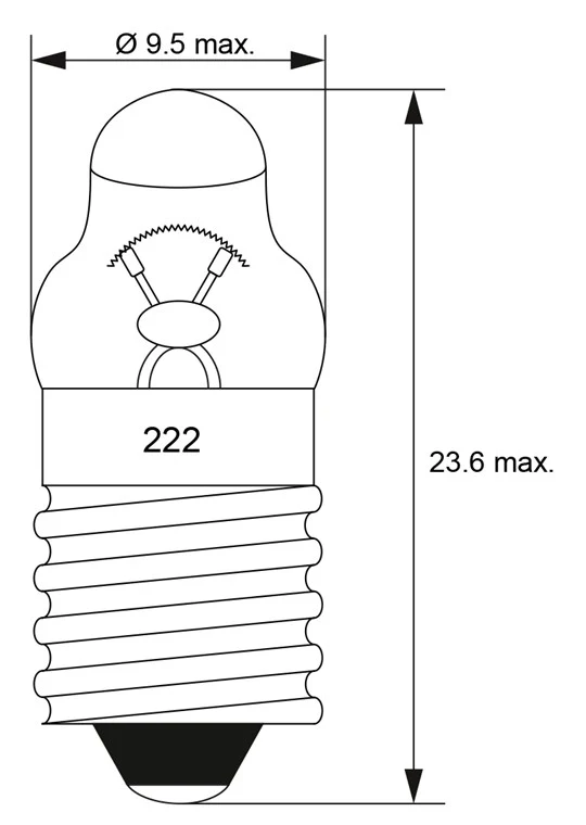 Taschenlampen-Spitzlinse, 0,5 W