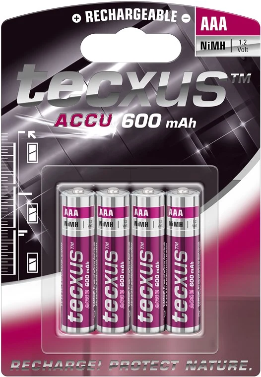 AAA (Micro)/HR03 Akku - 600 mAh, 4 Stk. Blister
