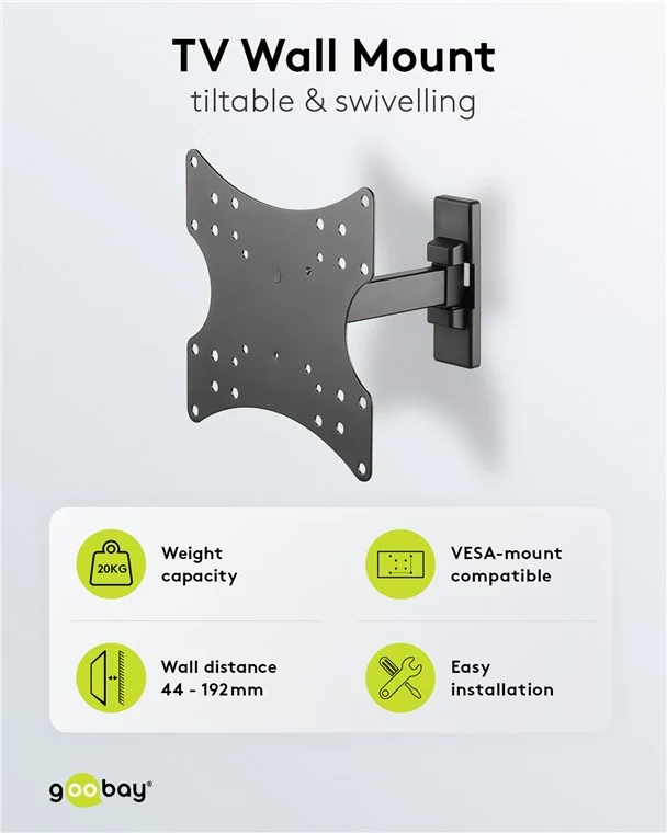TV-Wandhalterung Basic FULLMOTION (S)