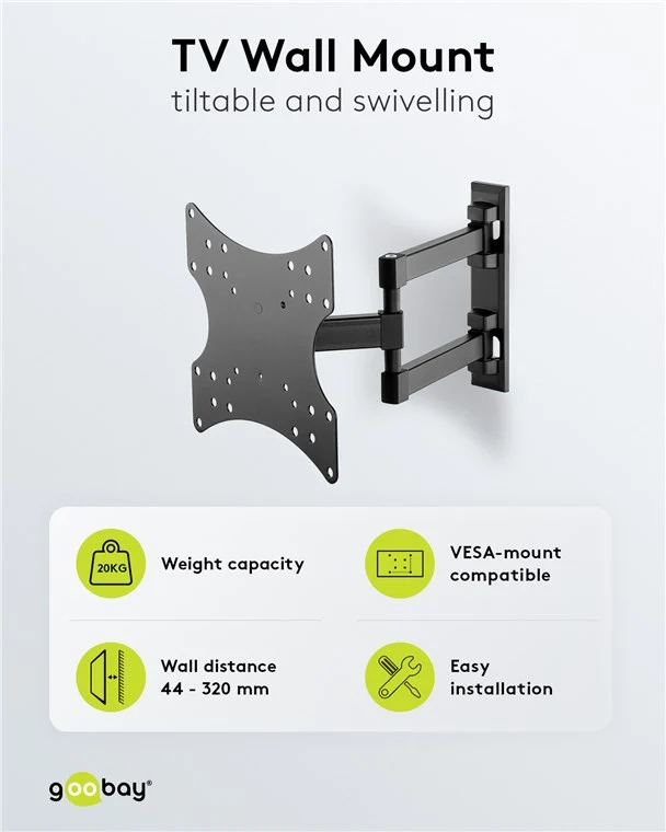 TV-Wandhalterung Basic FULLMOTION (S)