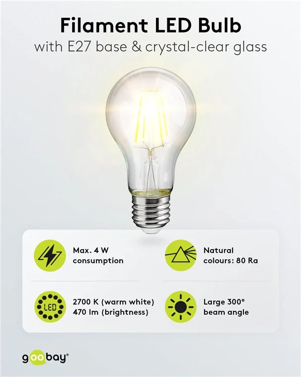 Filament-LED-Birne, 4 W