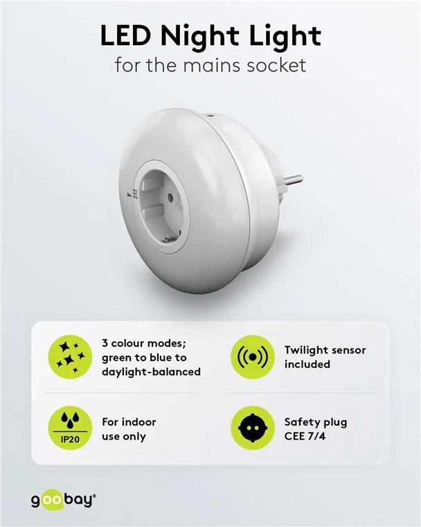 LED-Nachtlicht für die Steckdose