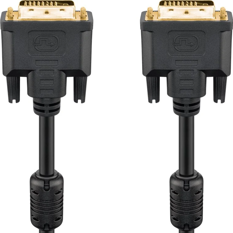DVI-D Full HD-Kabel Dual Link, vergoldet