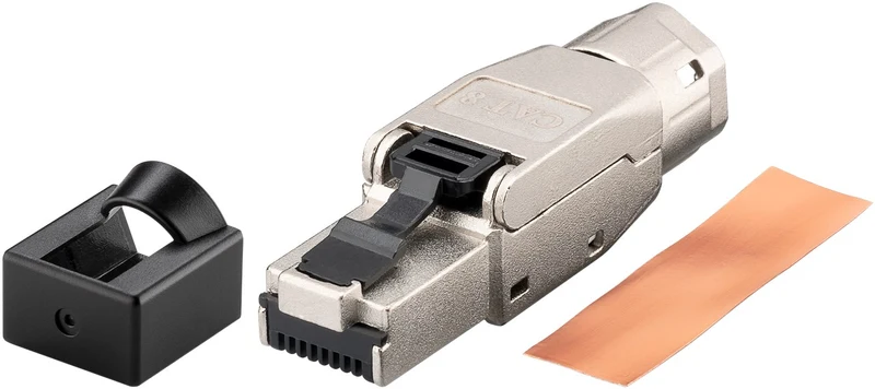 CAT 8.1 feldkonfektionierbarer RJ45-Stecker, STP geschirmt