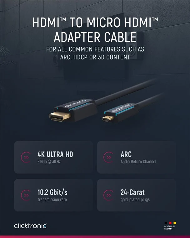 HDMI™-auf-Micro-HDMI™-Adapterkabel