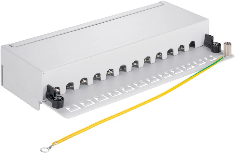 CAT 6 Mini/Desktop Patch Panel, 12 Port, (1 HE)