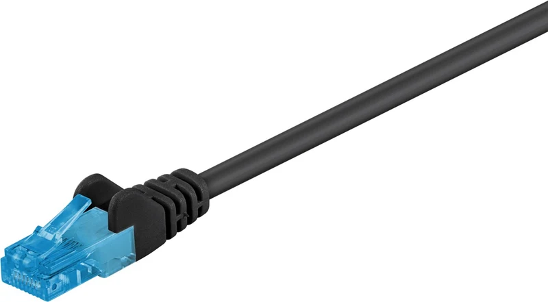 CAT 6A Patchkabel, U/UTP, schwarz