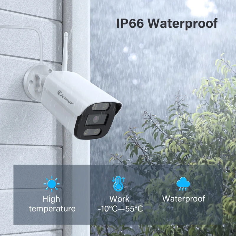 5MP Add-On WIFI Cameras for Jennov IP Security Wireless WIFI Camera System NVR