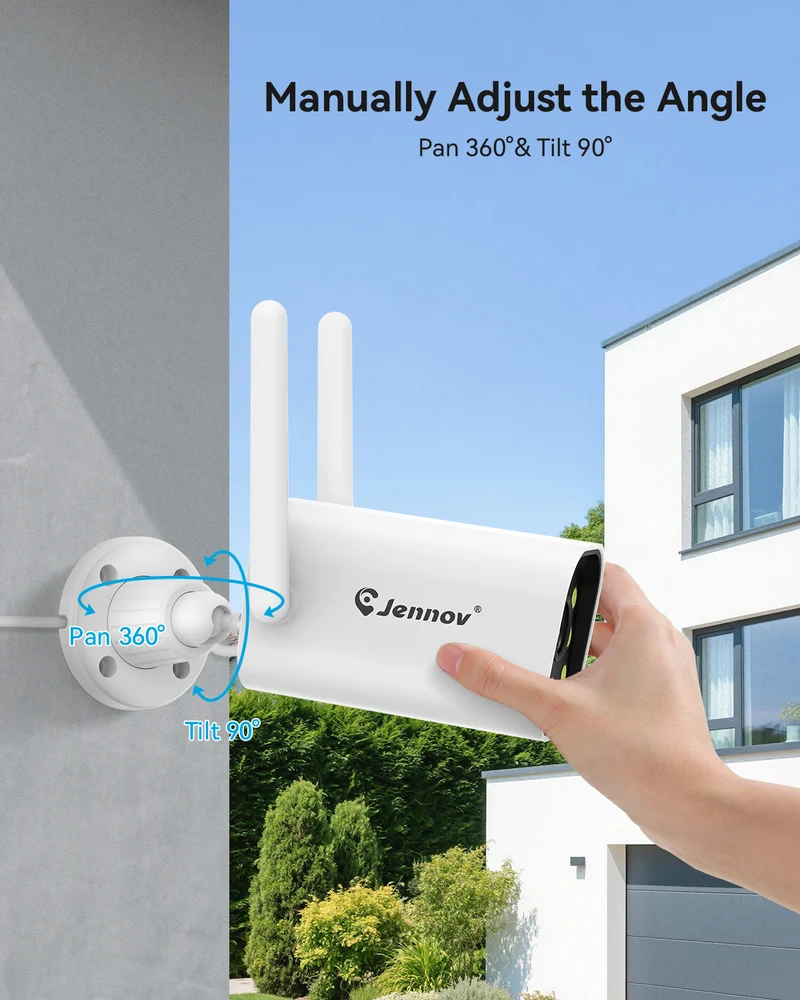 Jennov A61 5MP Wireless Security Camera, Outdoor IP66 Network Night Vision