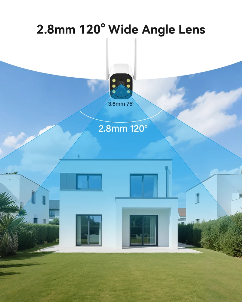Jennov A61 5MP Wireless Security Camera, Outdoor IP66 Network Night Vision