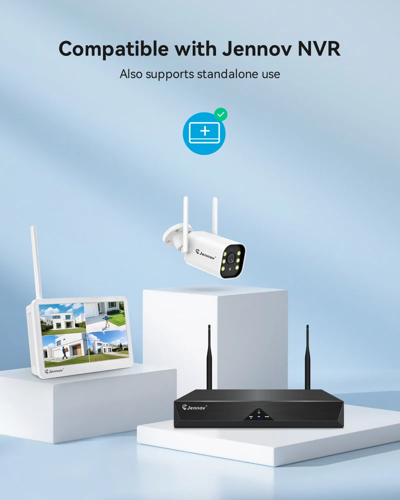 Jennov A61 5MP Wireless Security Camera, Outdoor IP66 Network Night Vision