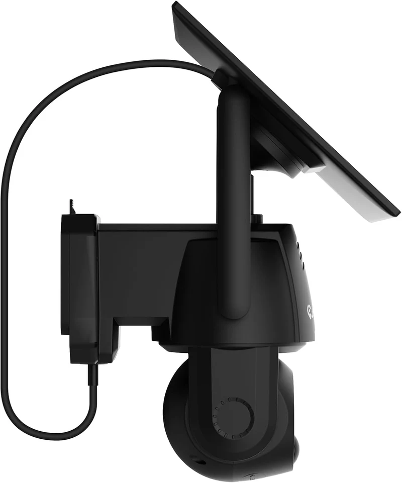 Jennov P47 4G LTE Cellular Solar Security Camera, No WiFi, 2K, Built-in SIM Card