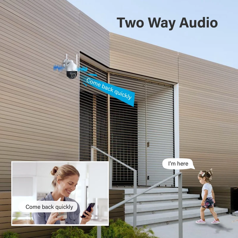 Outdoor WiFi Security Cameras System,AI Human Detected Camera, Surveillance NVR Kits