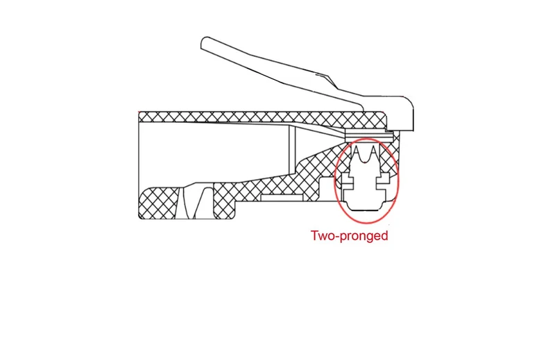 RJ45-Stecker, CAT 5e STP geschirmt mit Knickschutztülle