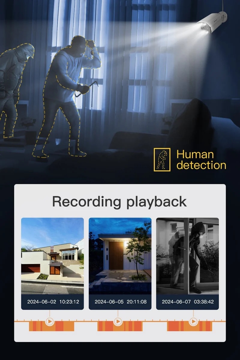 Jennov POE Security Camera System with 4K A95 Cameras