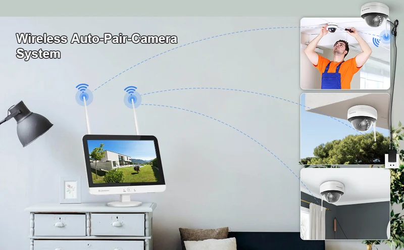 Jennov S18 Add-On WiFi Dome IP Security Camera, No PTZ, Motion Detection