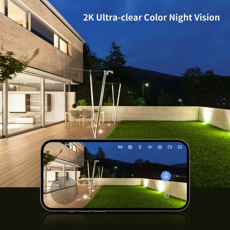 Jennov 3MP Dual Band Home Surveillance Indoor Camera, 2.4G/5G
