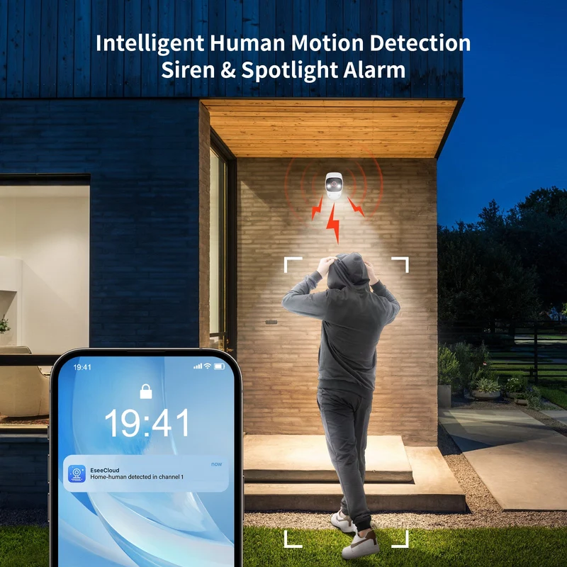 Jennov 3MP Dual Band Home Surveillance Indoor Camera, 2.4G/5G