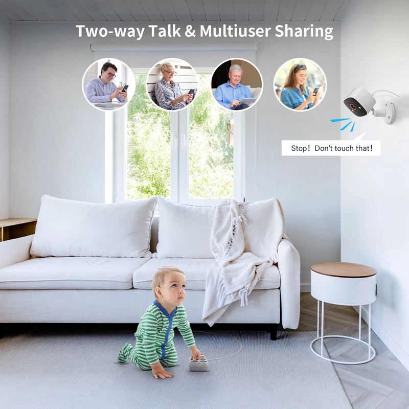 Jennov 3MP Dual Band Home Surveillance Indoor Camera, 2.4G/5G