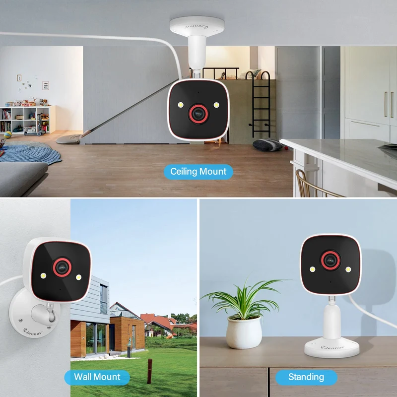 Jennov 3MP Dual Band Home Surveillance Indoor Camera, 2.4G/5G