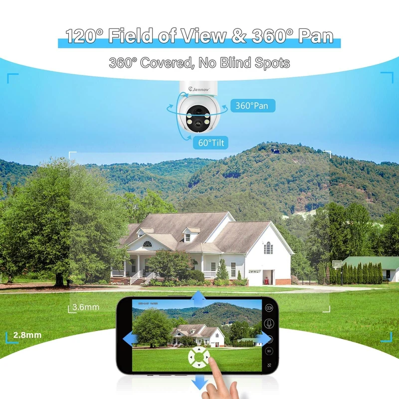 Jennov P42 2K Solar Security Camera for Reliable Monitoring