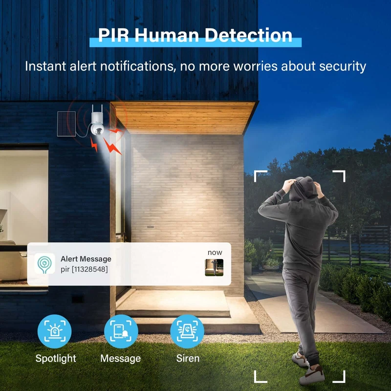 Jennov P42 2K Solar Security Camera for Reliable Monitoring