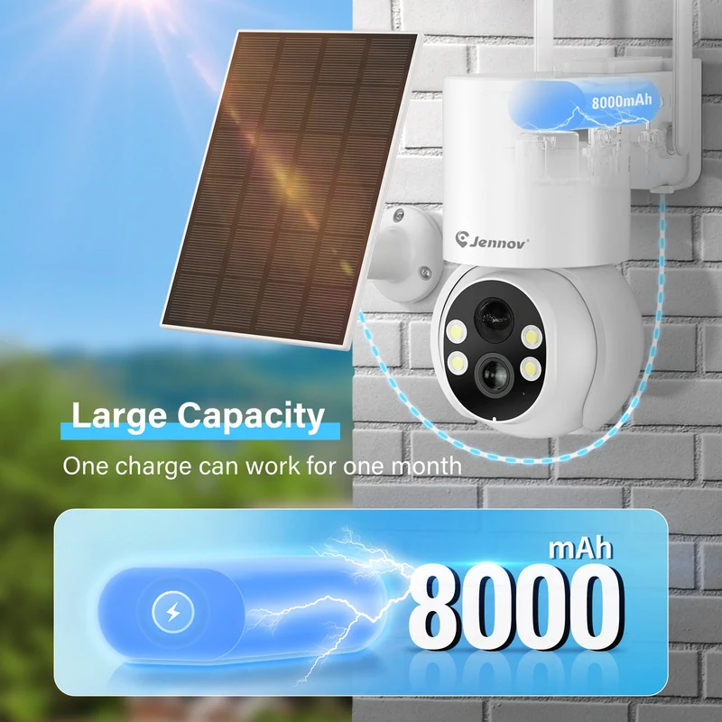 Jennov P42 2K Solar Security Camera for Reliable Monitoring