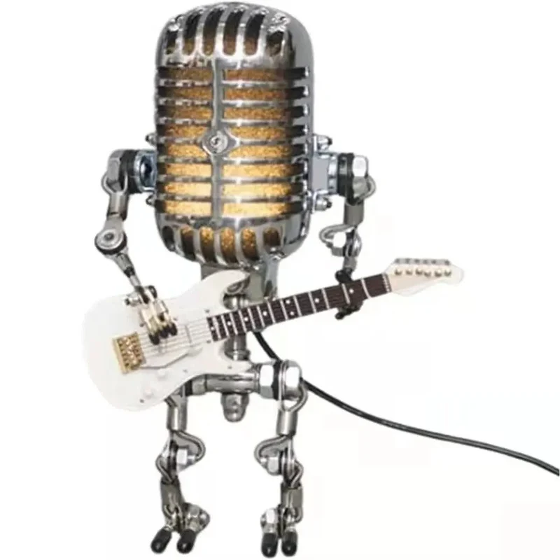 Rovitar Tischleuchte in Gitarrenform mit dimmbarer LED-Beleuchtung