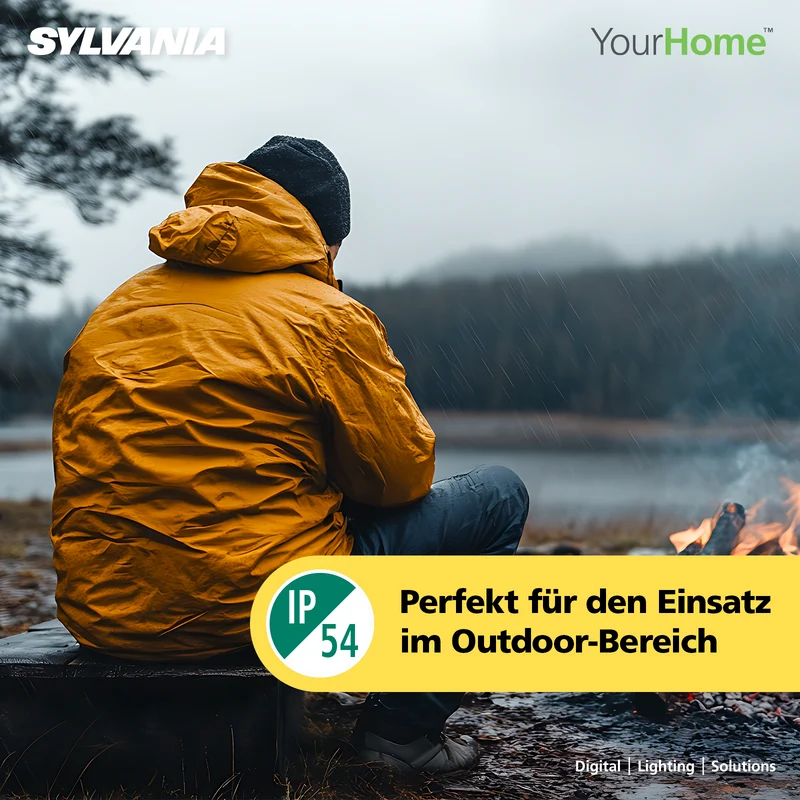 SYLVANIA Stirnlampe LED mit Akku Wiederaufladbar | 6 Lichtmodi inkl. Notfall Blitzlicht | Wassergeschützt IP54, Kopflampe für Joggen,Wandern, Angeln, Campen, 2 Stück