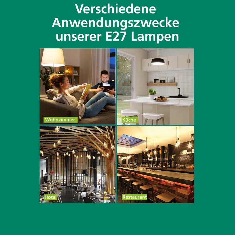 LED Lampe E27 | Vintage Design | Warmweiß 2500K