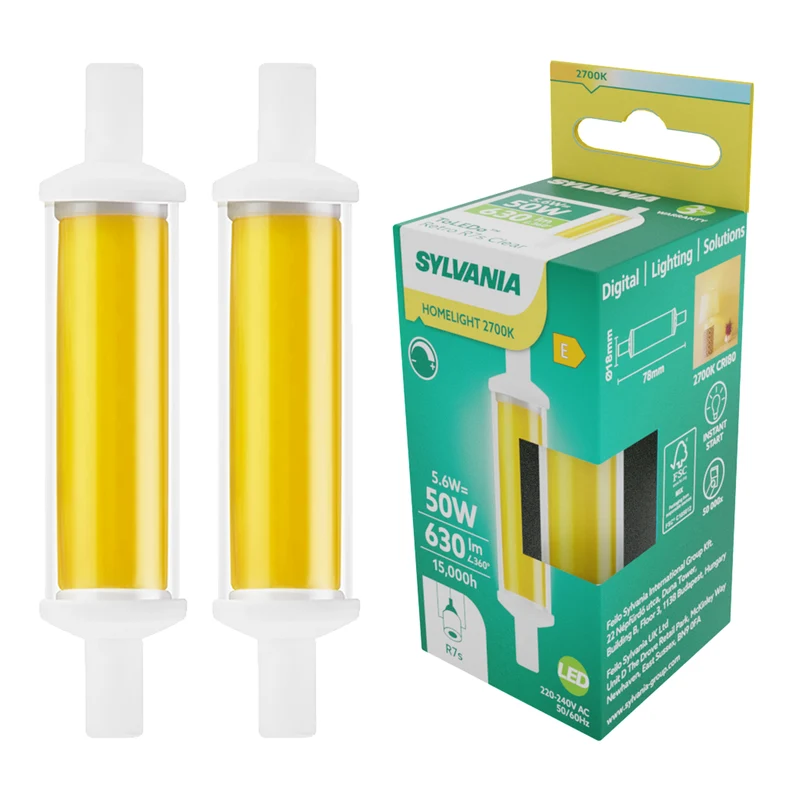 R7s LED Lampe | 78 - 118 mm | 50-100W Ersatz | Warmweiß