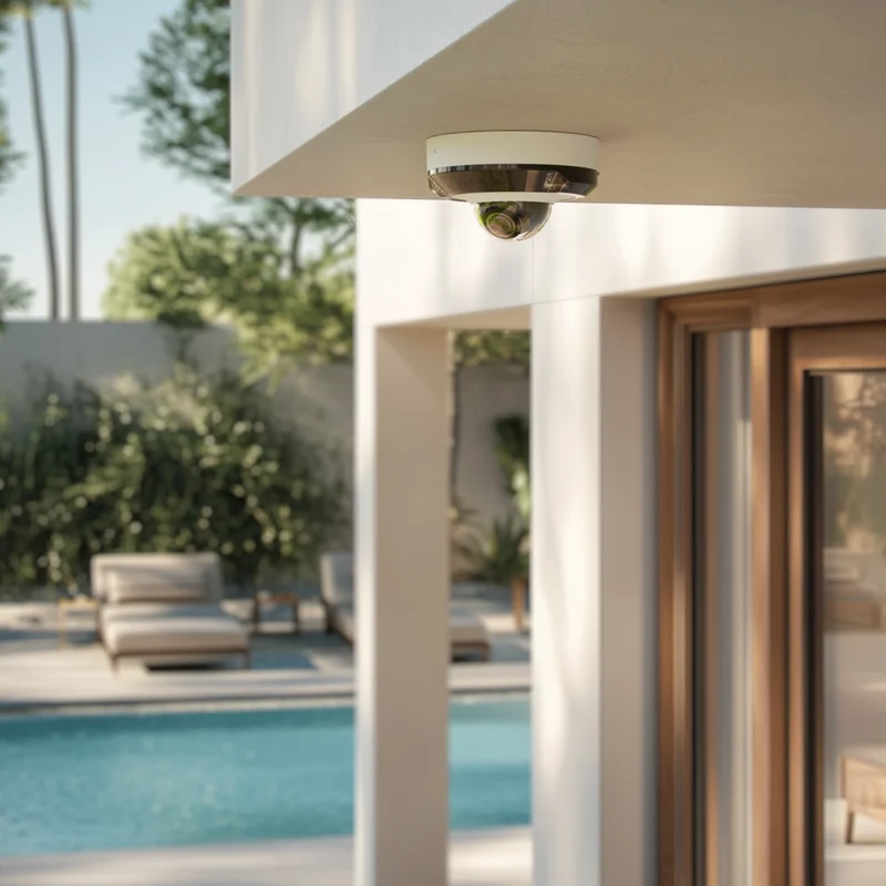 AJAX IP-Überwachungskamera "DomeCam Mini HL" 5 MPx (2.8 mm) mit hybrider Beleuchtung