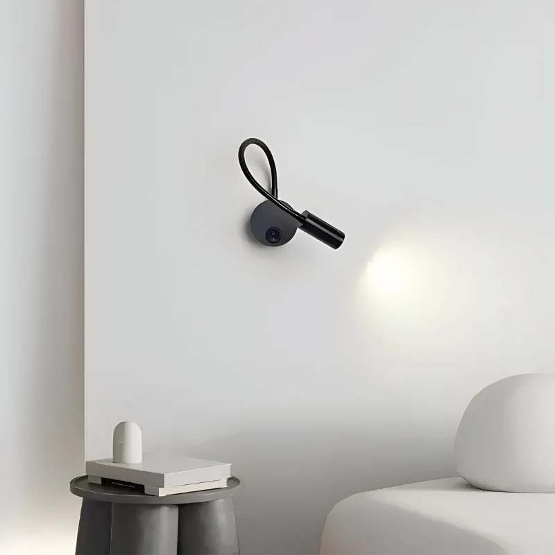 Flexora Nachttischleuchte mit Schwanenhals – LED Lampe mit 360° Drehung