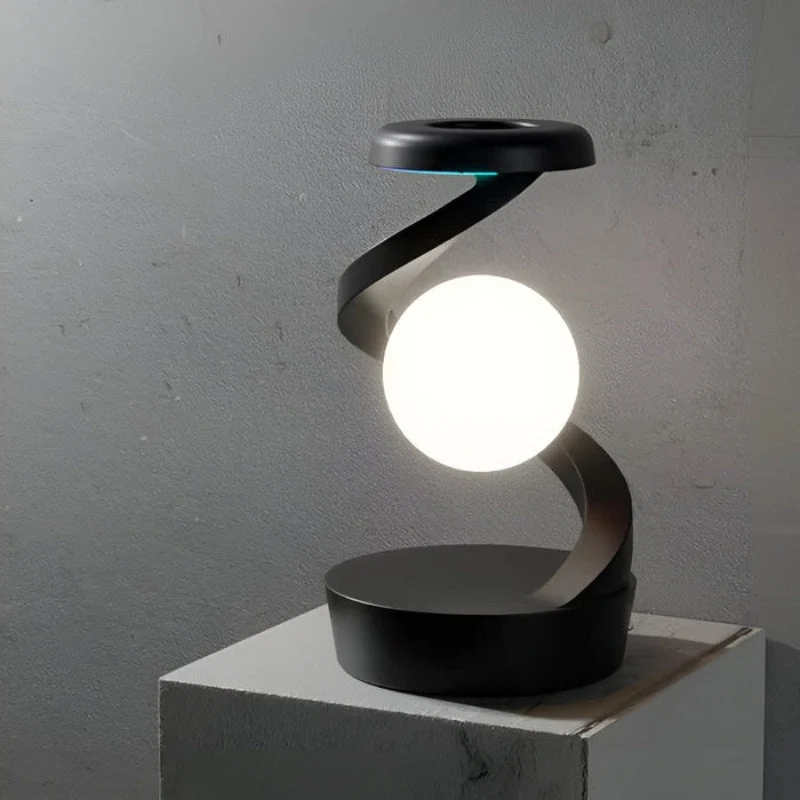 Orbito Schreibtischleuchte mit drehbarer Kugel – LED Tischlampe mit Ladefunktion für Smartphone