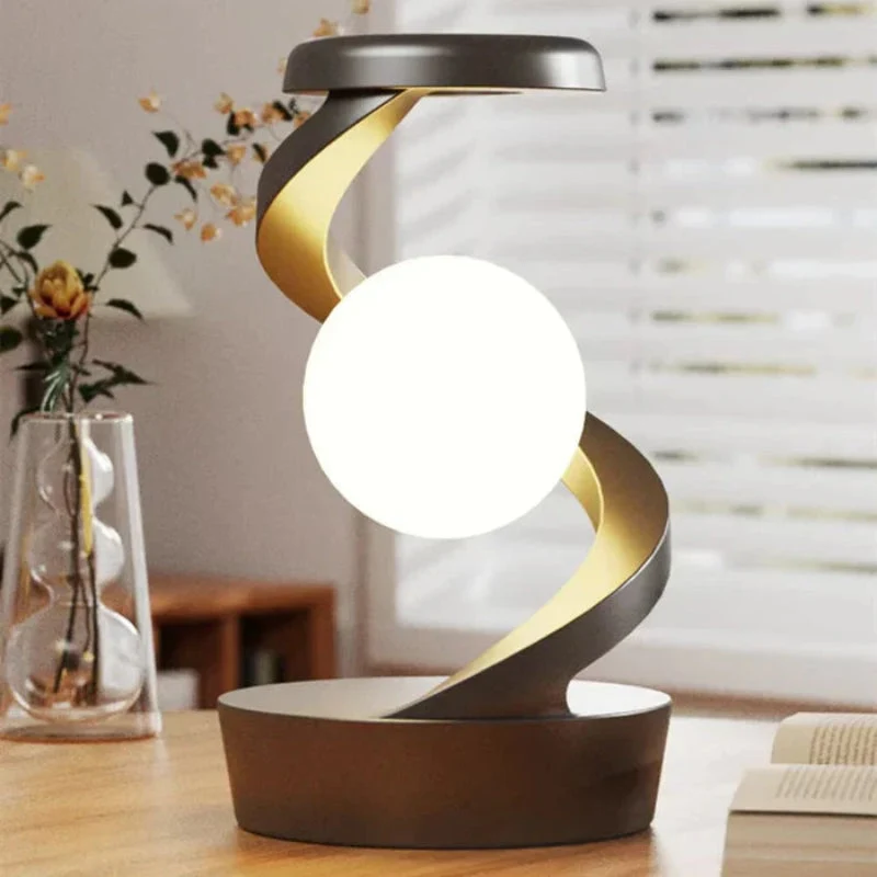 Orbito Schreibtischleuchte mit drehbarer Kugel – LED Tischlampe mit Ladefunktion für Smartphone
