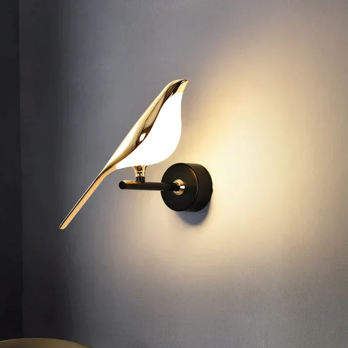 Aviora Wandlampe in Vogelform – LED Wandleuchte mit verstellbarer Lichtausrichtung